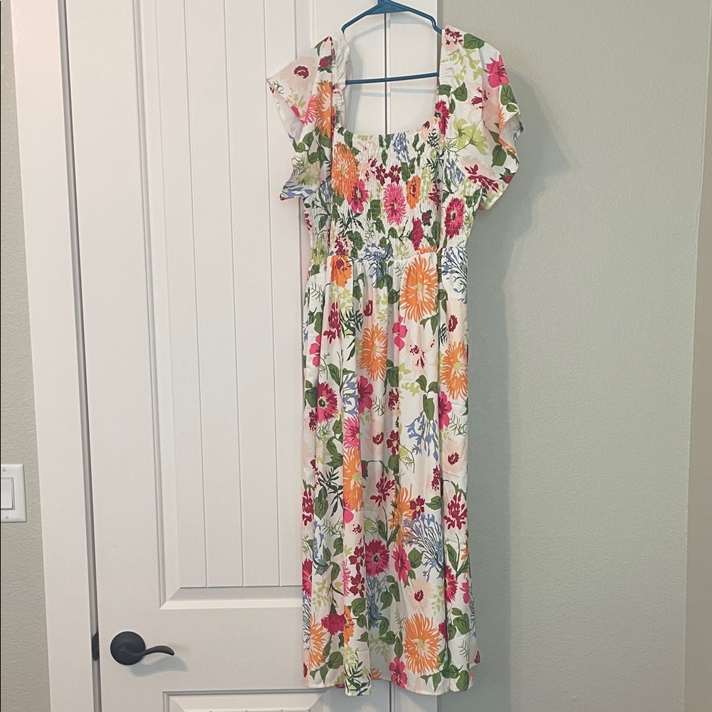 BloomChic Multicolor Floral Midi Dress